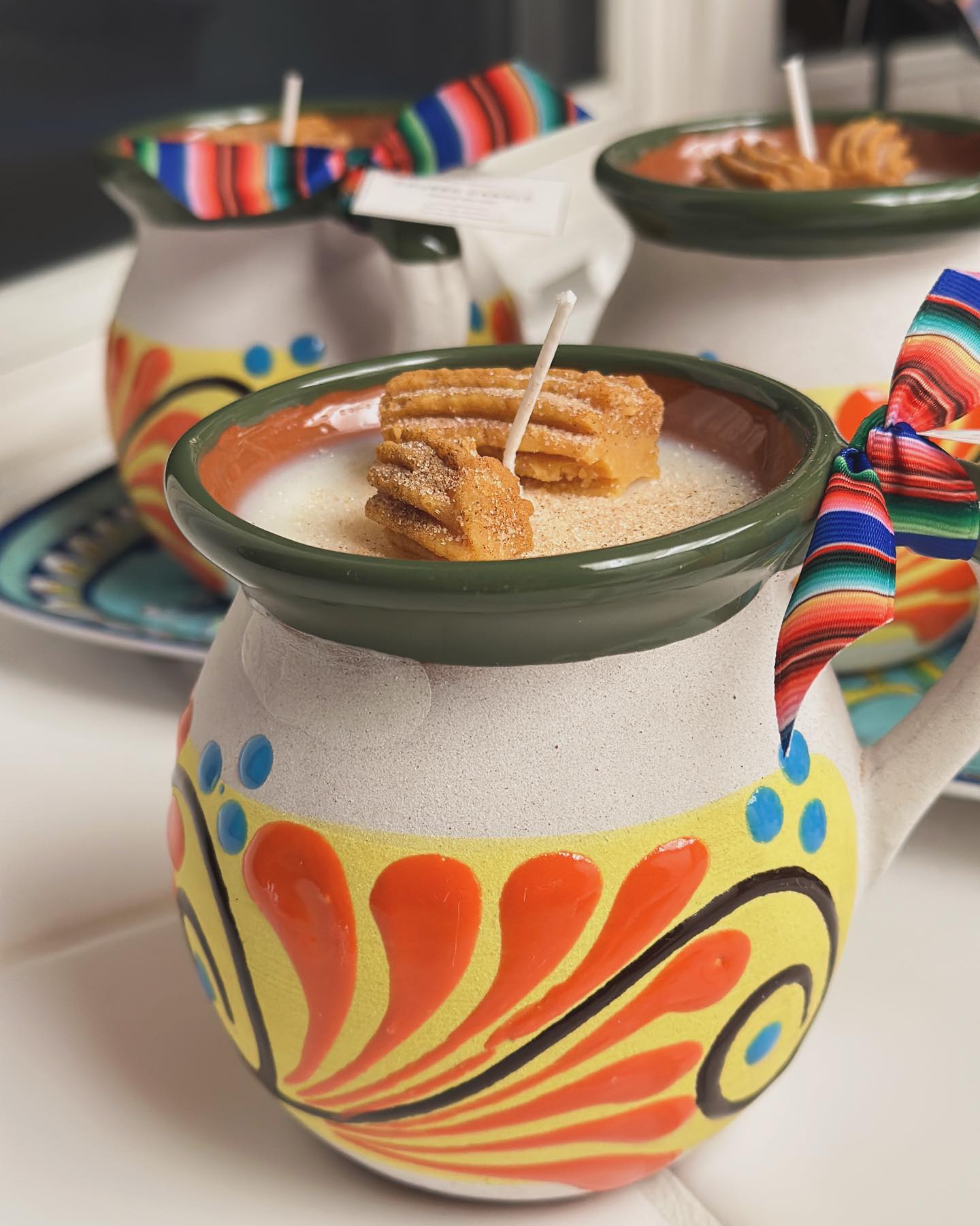 Churro Candle - 16 oz Talavera Hand Painted Mug