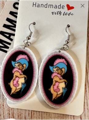 Vintage Country Bears Earrings
