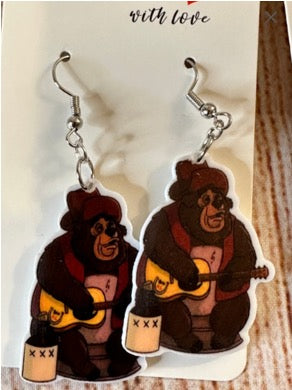 Vintage Country Bears Earrings