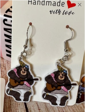 Vintage Country Bears Earrings