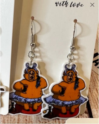Vintage Country Bears Earrings