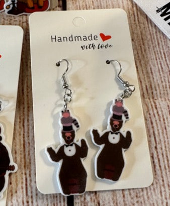 Vintage Country Bears Earrings