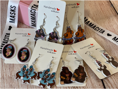 Vintage Country Bears Earrings