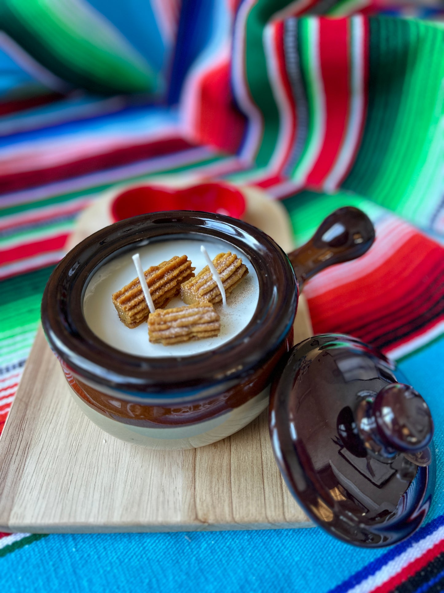 Churro candle vessel - Large 20oz