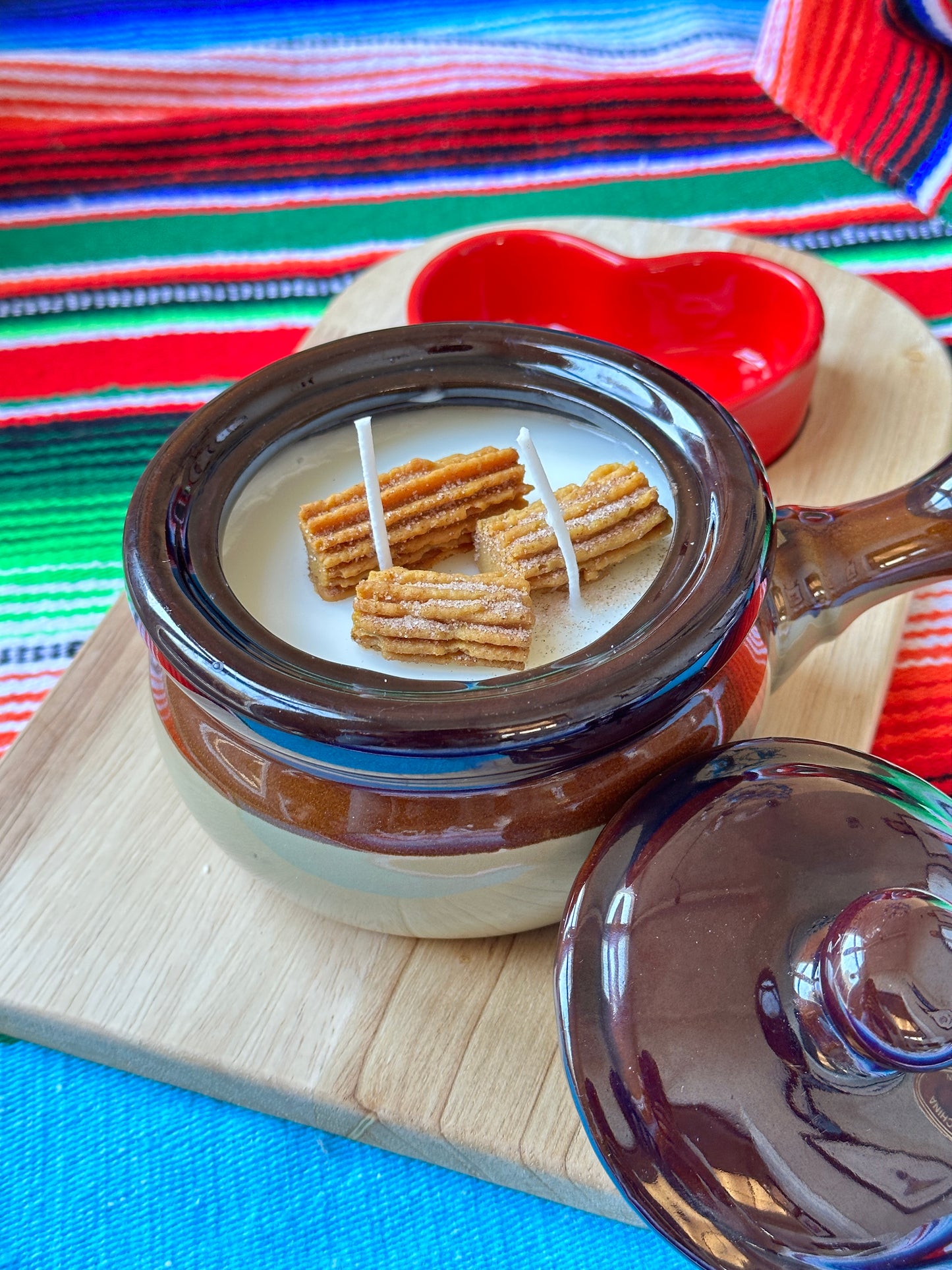 Churro candle vessel - Large 20oz