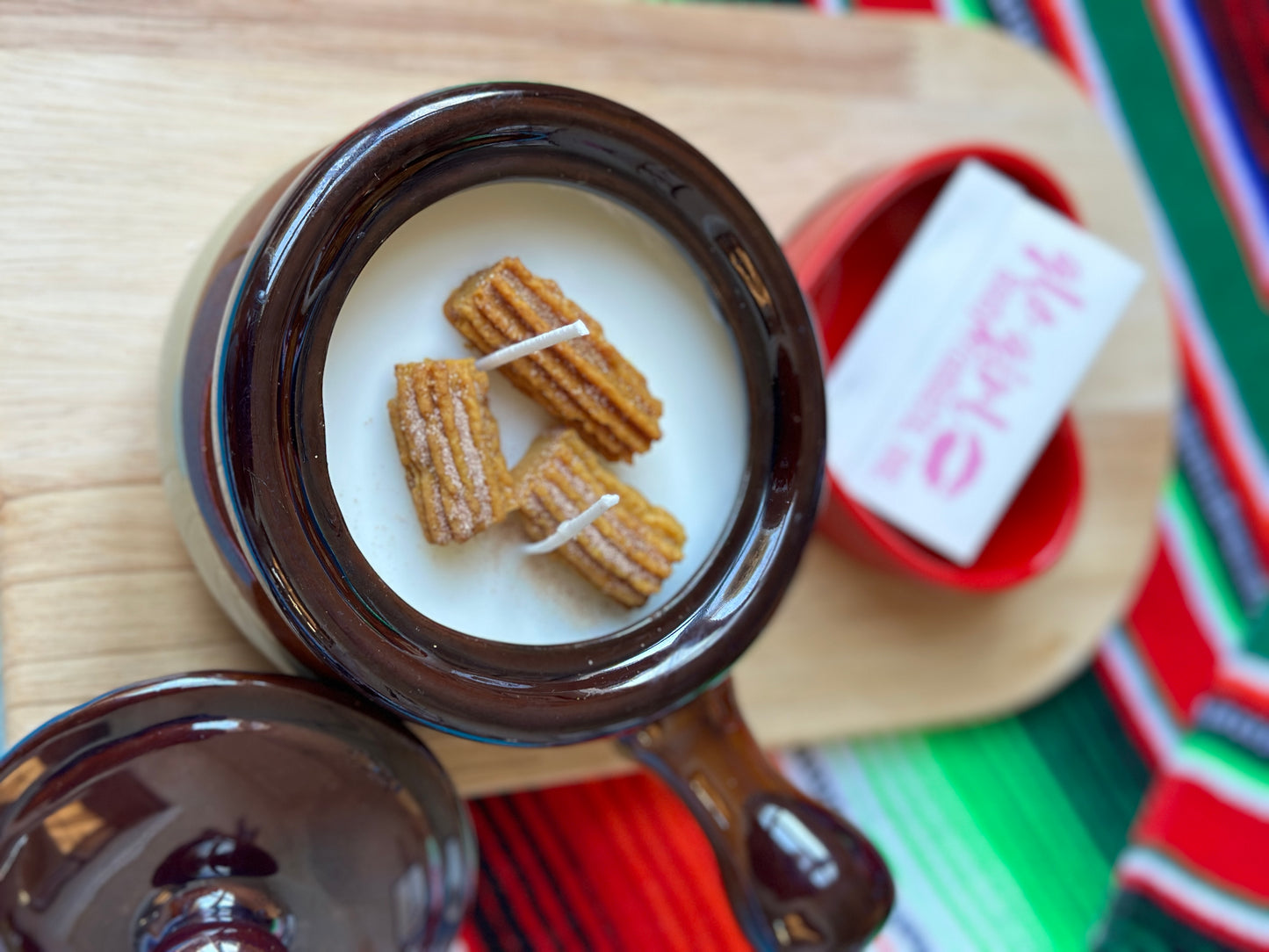 Churro candle vessel - Large 20oz