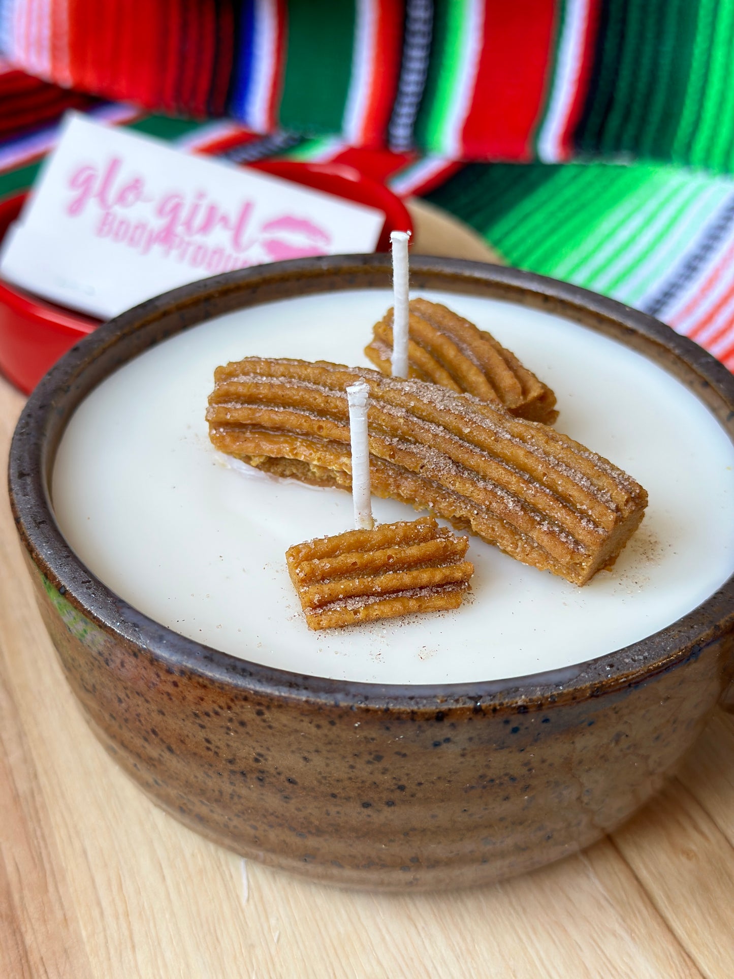 Churro candle vessel - Large 20oz