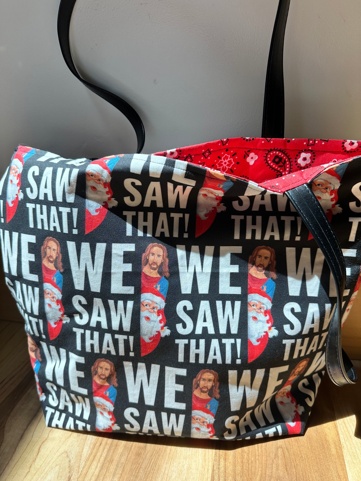 We Saw That β Handmade Reversible Tote