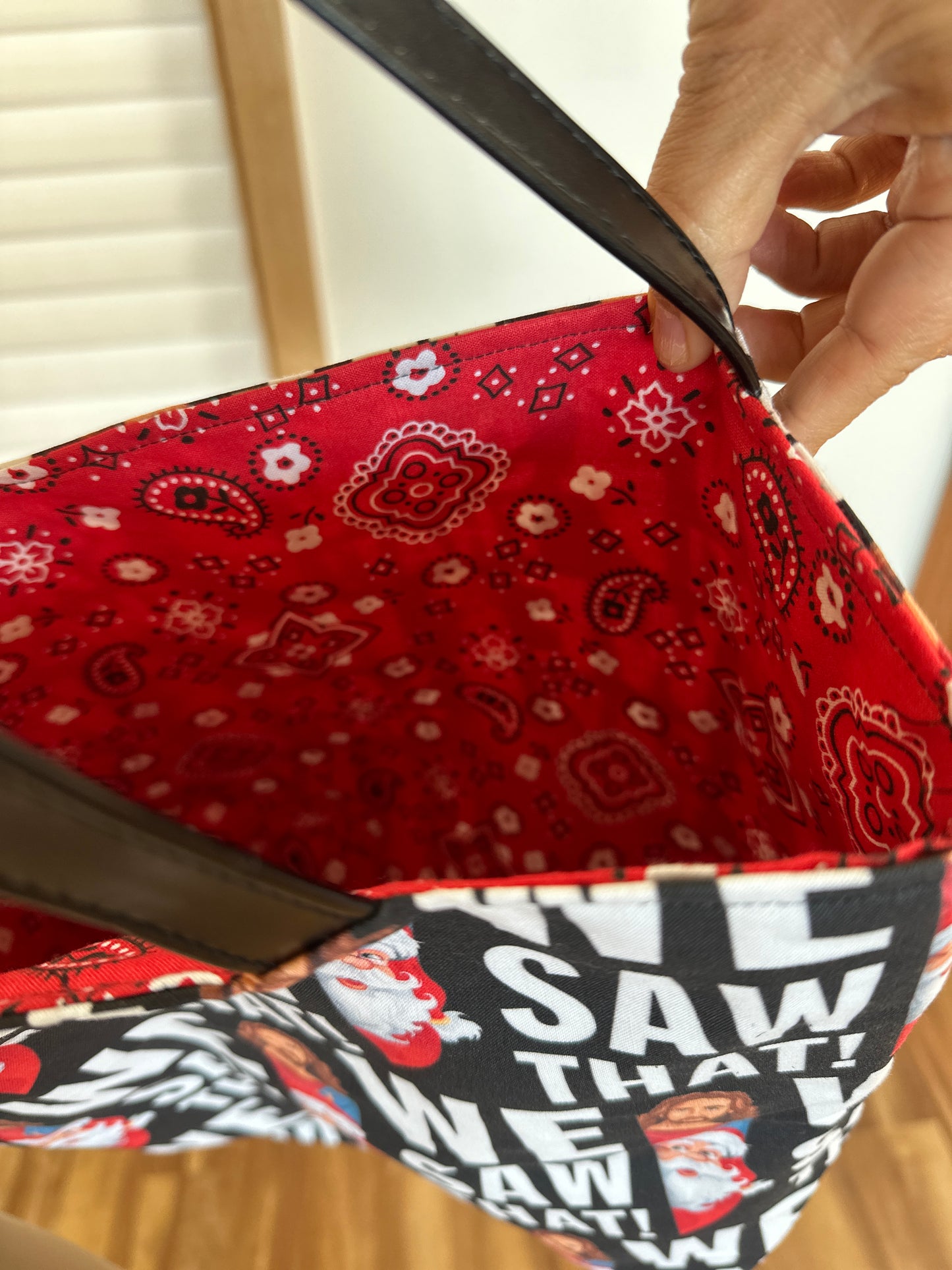 We Saw That β Handmade Reversible Tote