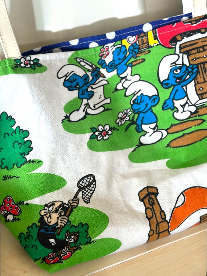 Smurfed Up – Handmade Reversible Tote