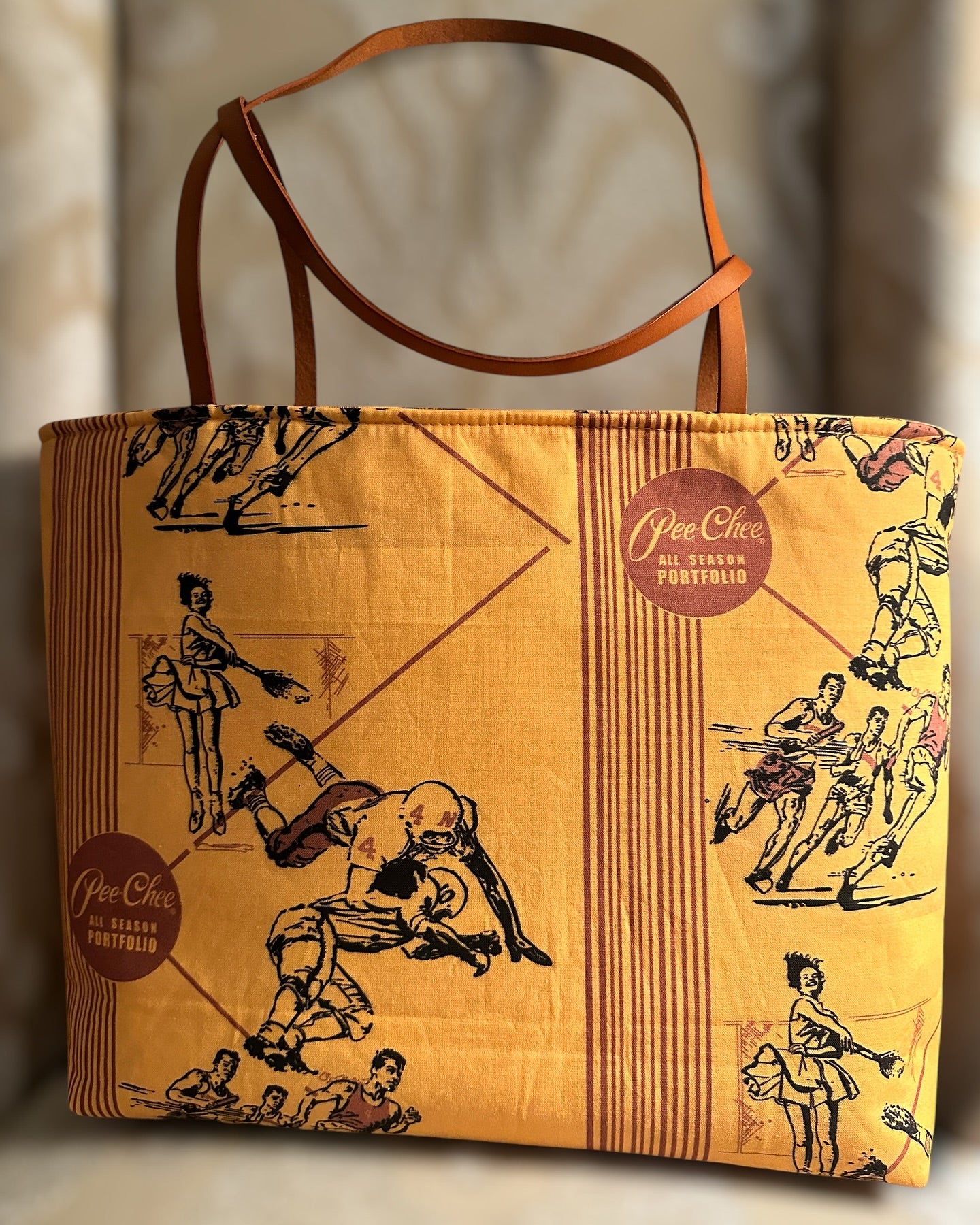 Pee-Chee Inspired Shoulder Tote Bag (Reversible)