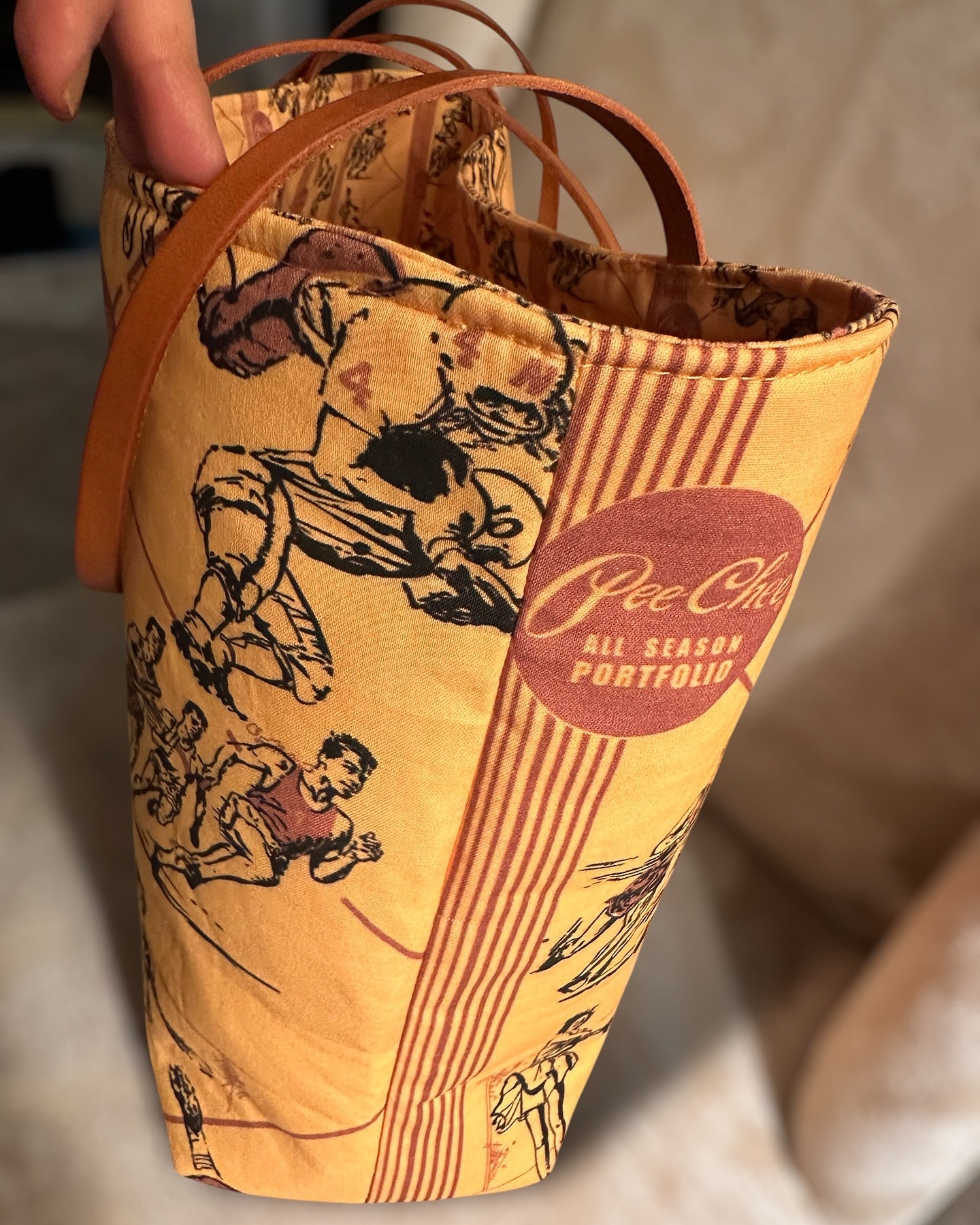 Pee-Chee Inspired Shoulder Tote Bag (Reversible)