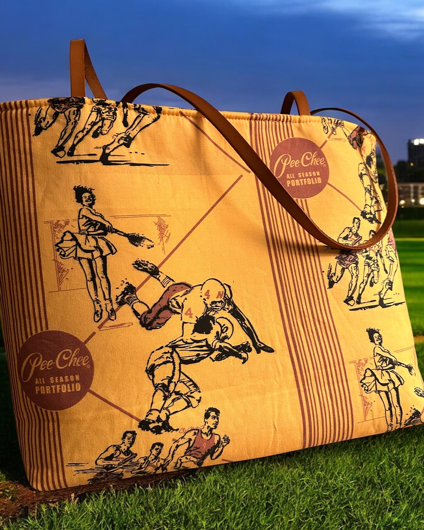 Pee-Chee Inspired Shoulder Tote Bag (Reversible)