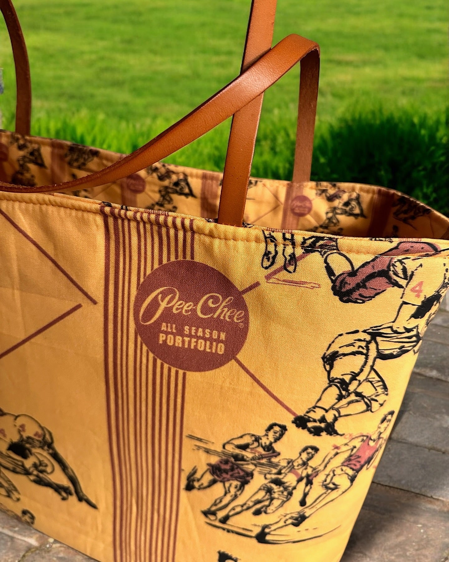 Pee-Chee Inspired Shoulder Tote Bag (Reversible)