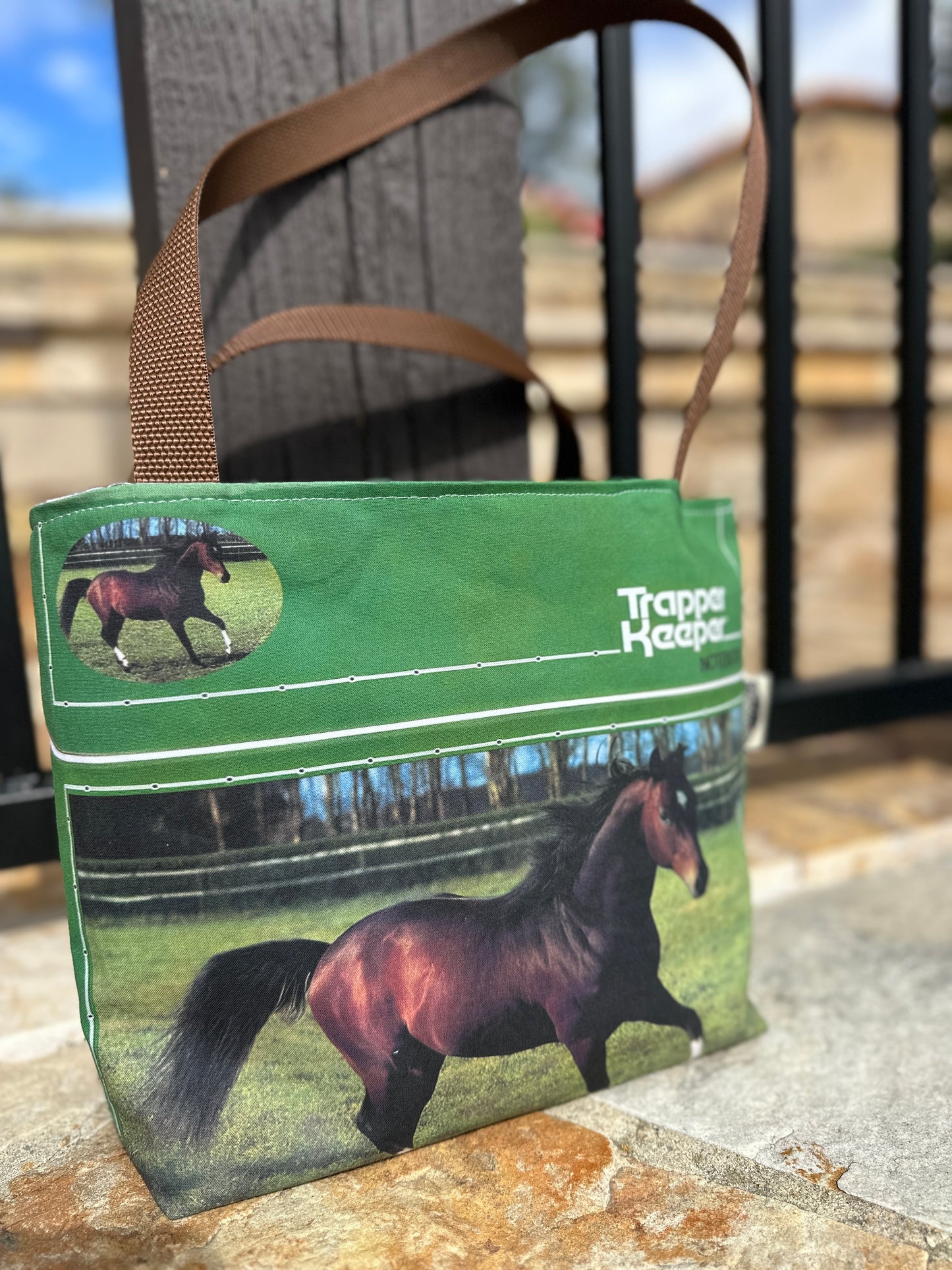 Trapper Keeper Inspired “Horse Edition” Reversible Tote