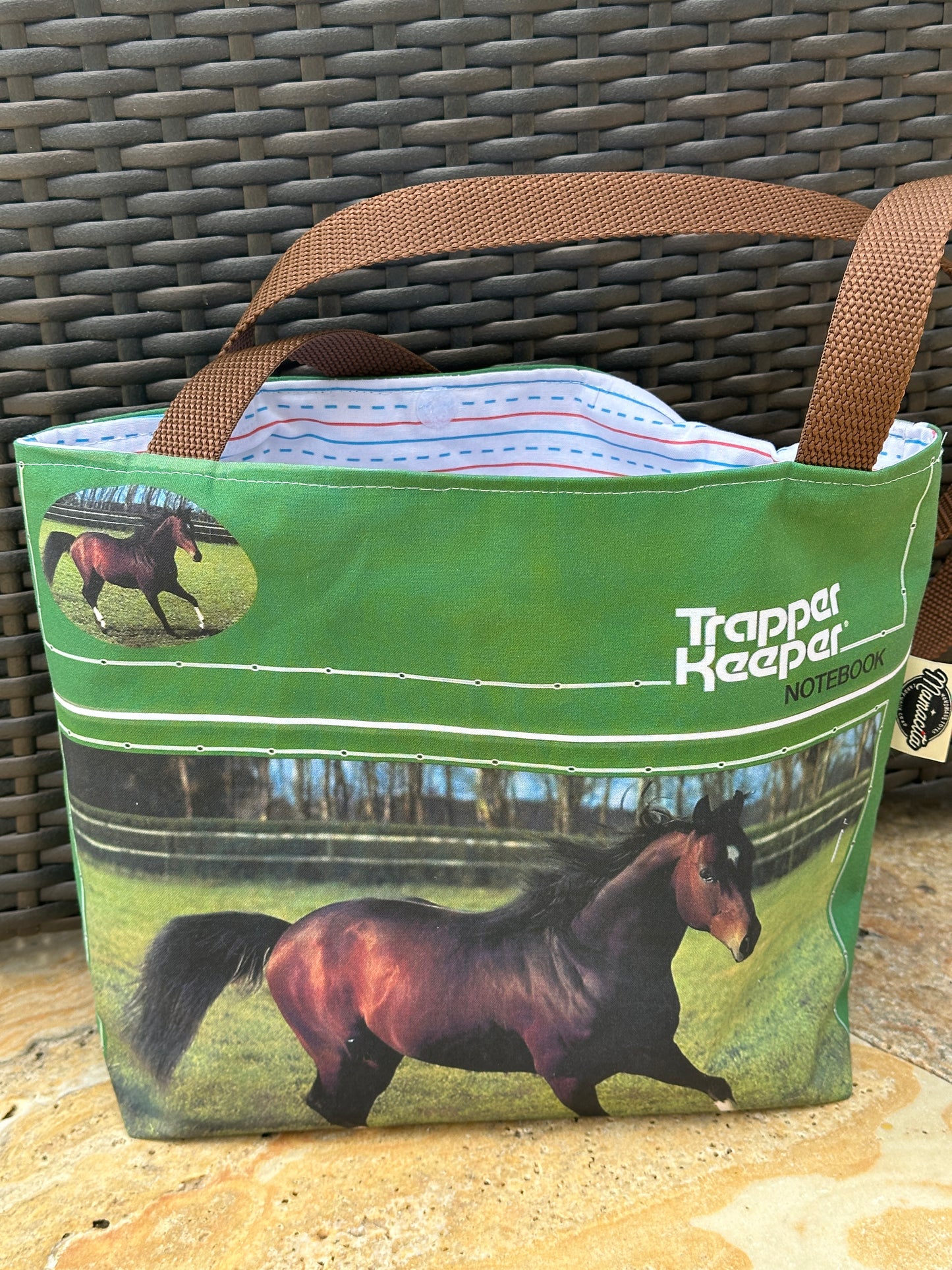 Trapper Keeper Inspired “Horse Edition” Reversible Tote