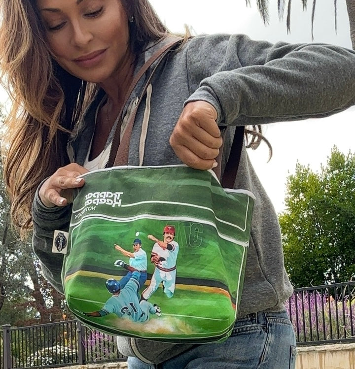 Baseball Trapper Keeper Reversible Tote