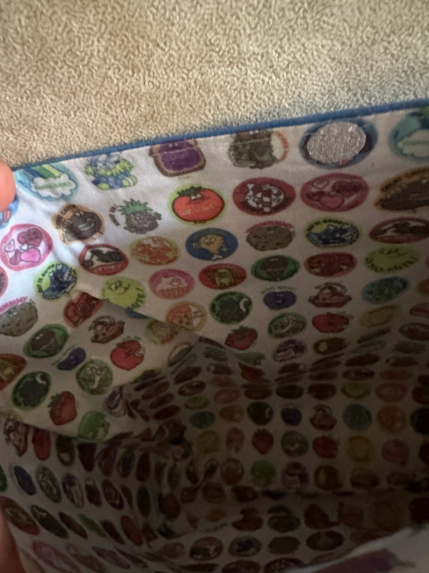 Rainbow Trapper Keeper Reversible Tote