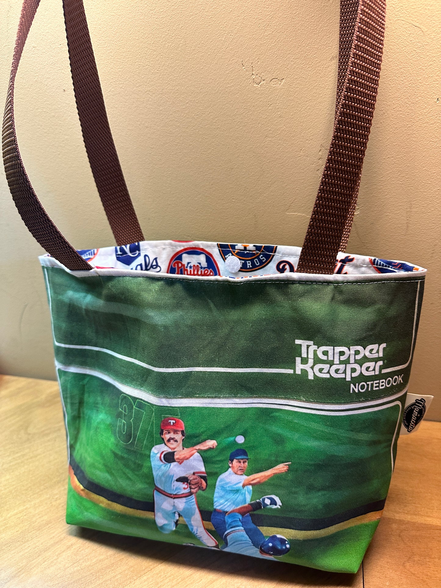 Baseball Trapper Keeper Reversible Tote