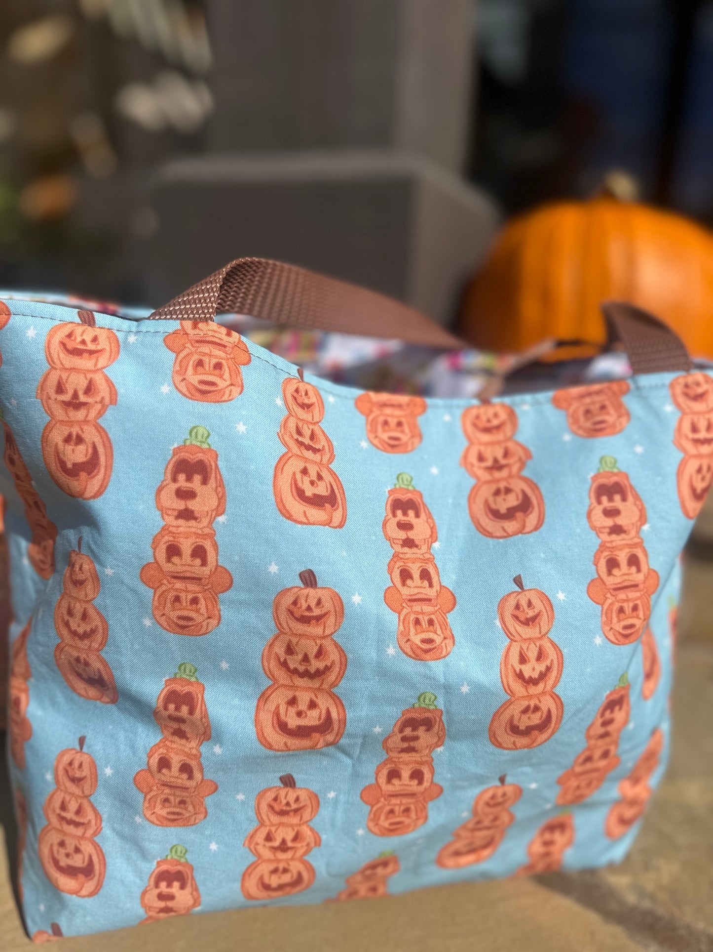 Disneyland Character Pumpkin Reversible Tote