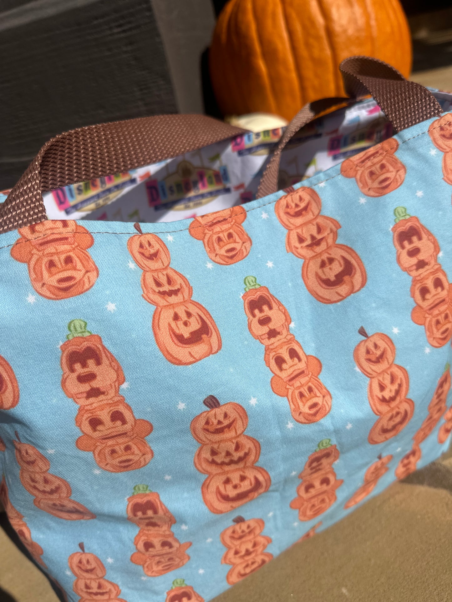 Disneyland Character Pumpkin Reversible Tote