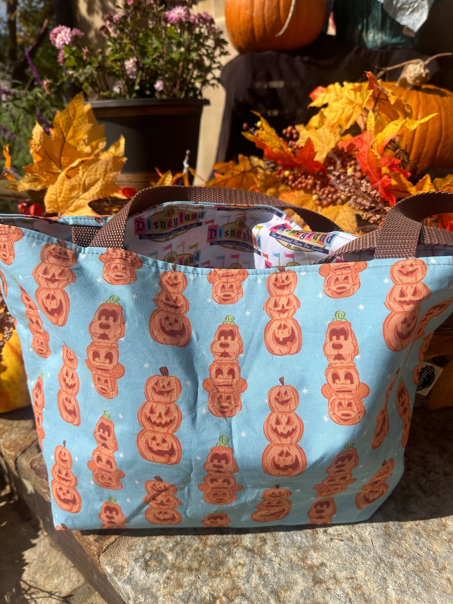 Disneyland Character Pumpkin Reversible Tote