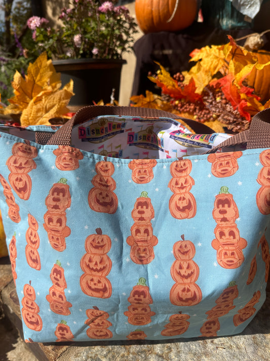 Disneyland Character Pumpkin Reversible Tote