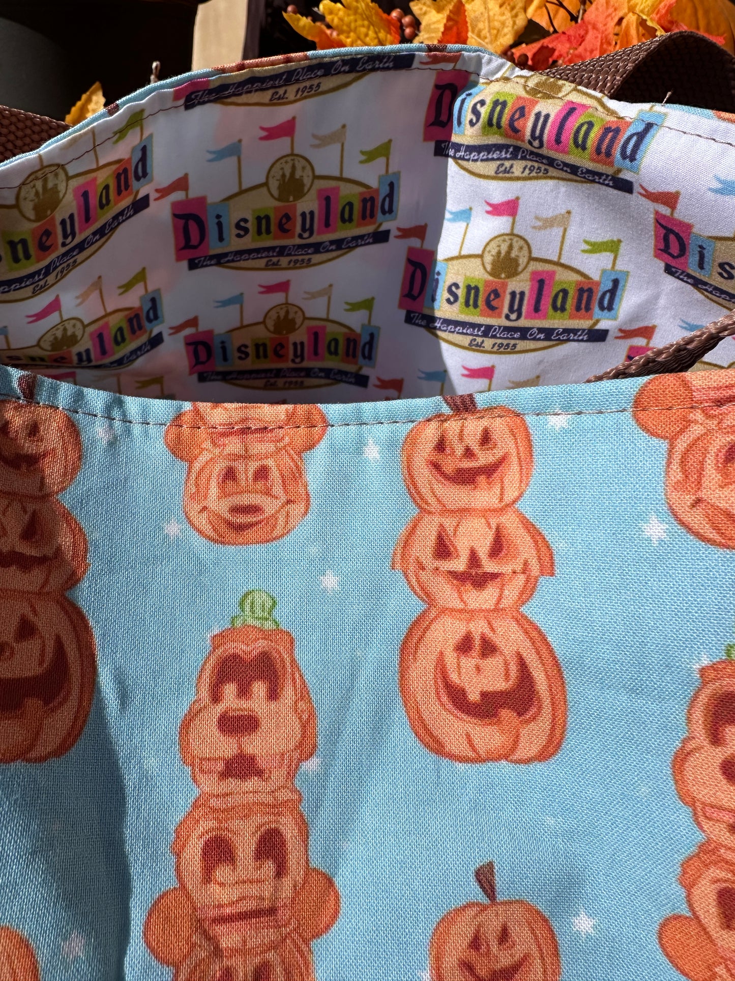 Disneyland Character Pumpkin Reversible Tote
