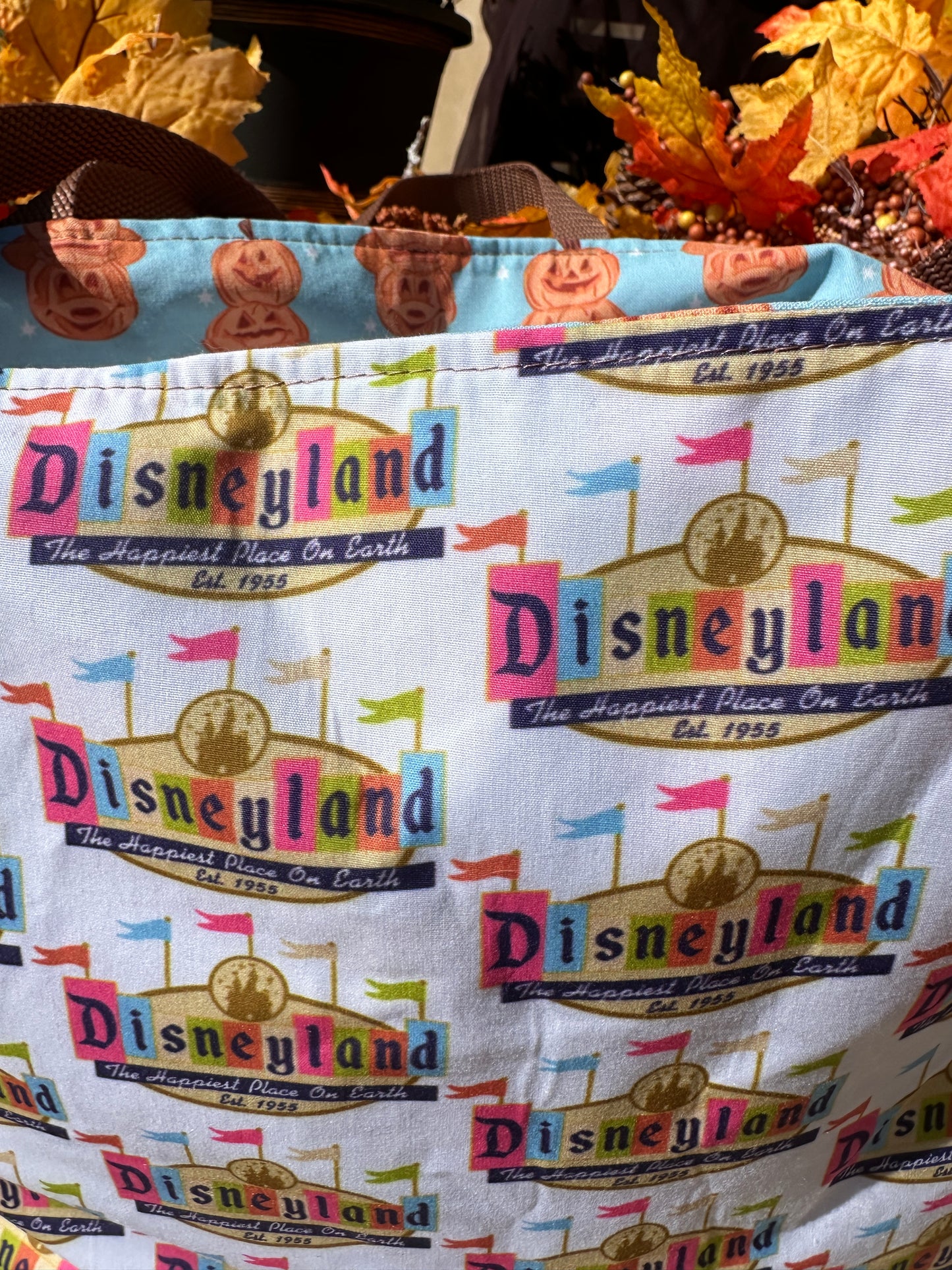 Disneyland Character Pumpkin Reversible Tote