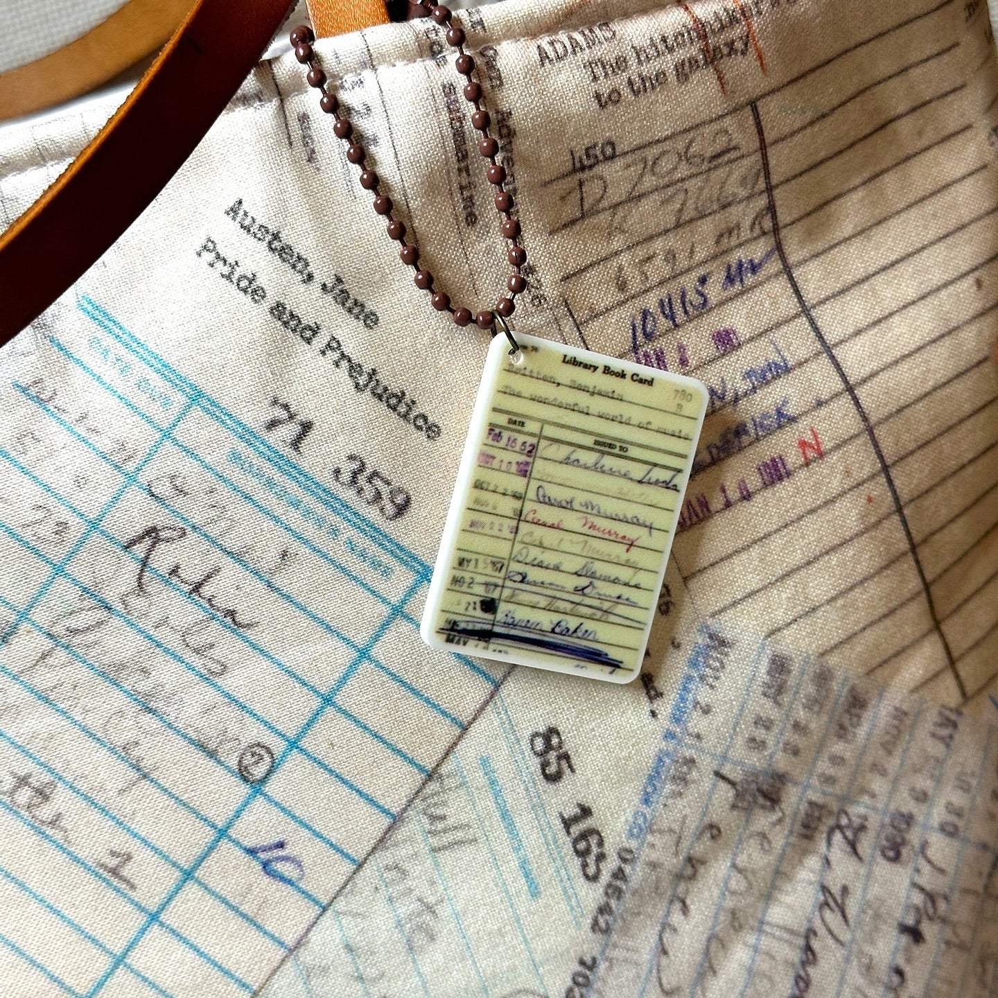 Checked Out - Vintage Libary Inspired Reversible Tote